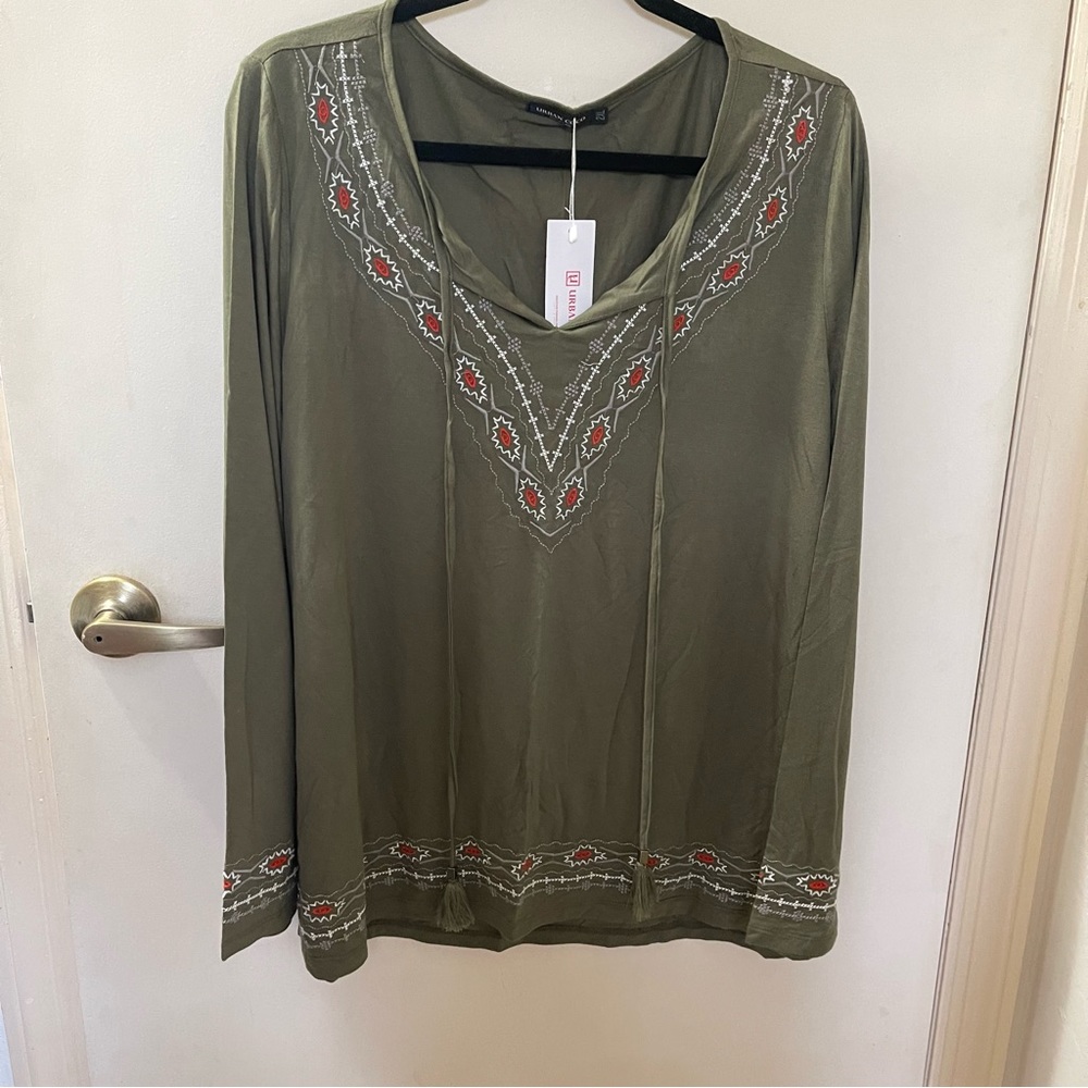 Urban Coco Long Sleeve Boho Knit Top